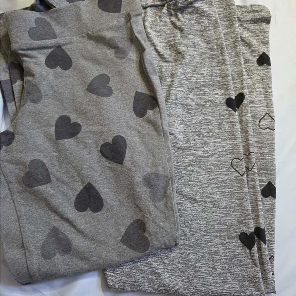 Two pair heart Print Leggings